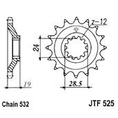 Reťazové koliečko JT JTF 525-17 17T, 532